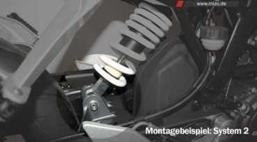 Hecktieferlegung Aprilia RS125 + Tuono 125 4 Takt Modelle