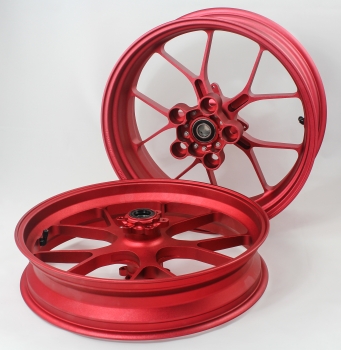 Forged rims set Aprilia RSV4 and Tuono V4 Red