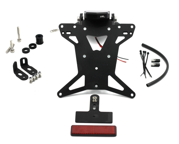 Short license plate holder MG Biketec for Aprilia RSV4 + Tuono V4