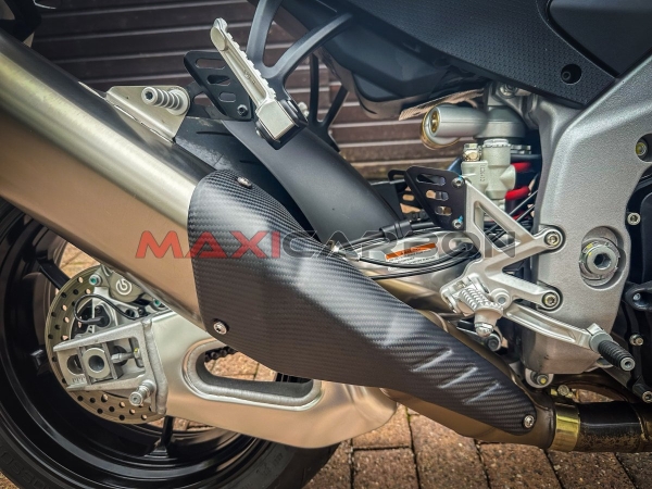 Carbon exhaust heat protection Aprilia RSV4 + Tuono V4 from 2021