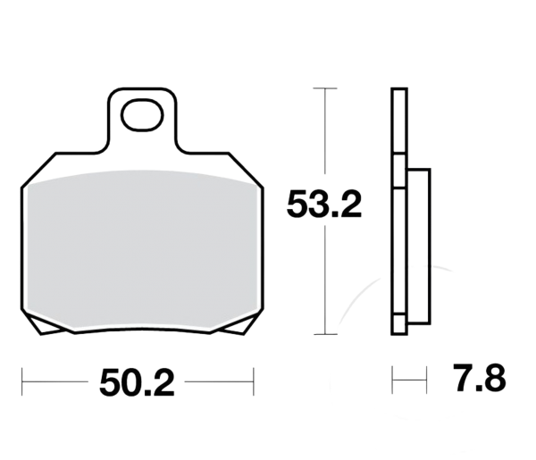 TRW Brake Pad Set Rear Aprilia RS660 + Tuono 660